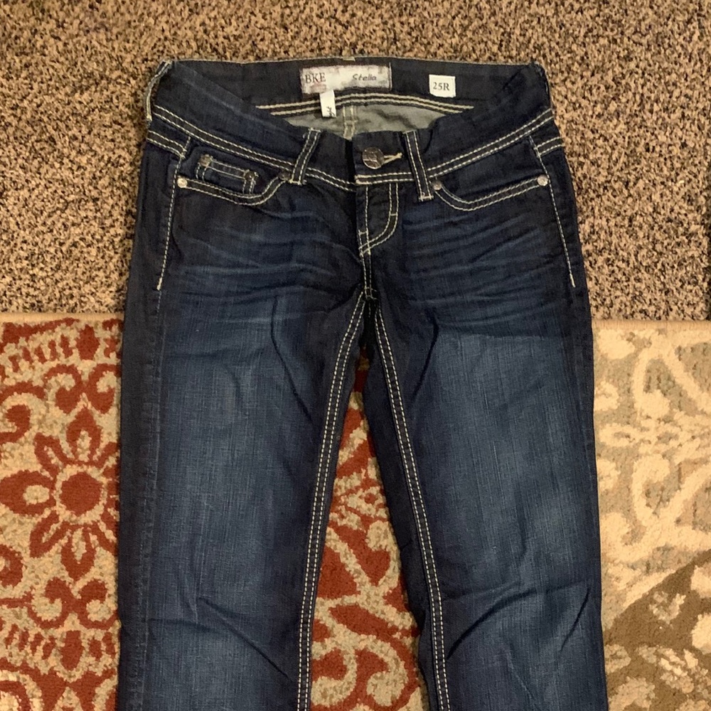 BKE straight leg jeans sz 25R - Picture 7 of 7